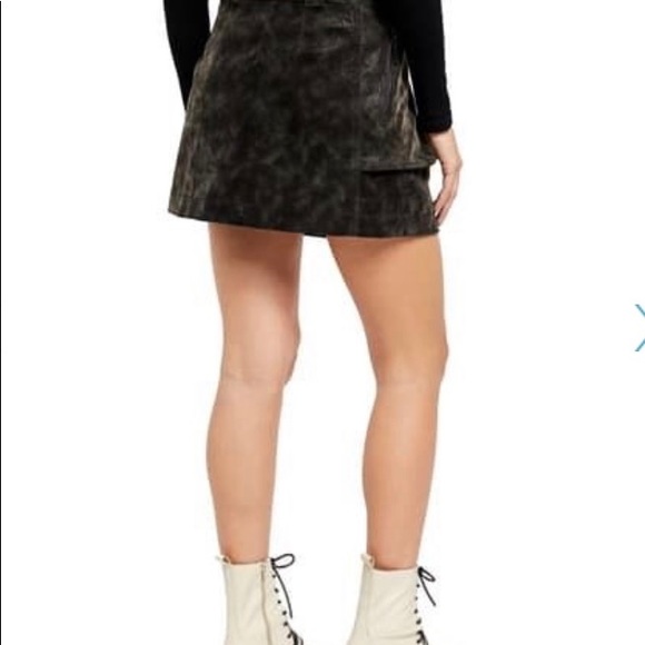 NWT! Free People Carson Utility Faux Wrap Skirt - Picture 5 of 8
